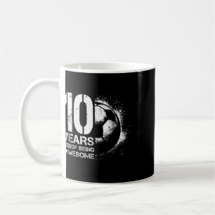 Caneca De Café Menino/Menina de 10 anos jogador de futebol