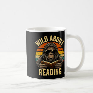 Caneca De Café Meninos animal engraçado selvagem sobre lendo livr