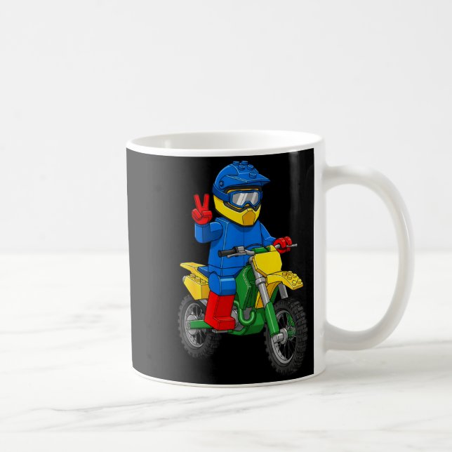 Caneca De Café Meninos Construtores de Motocicletas Engraçadas Bl (Direita)