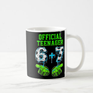 Caneca De Café Meninos de 6+7 Anos Adolescente Aniversário de 13