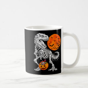 Caneca De Café Meninos de Halloween Dinossauro Esqueleto T Rex Y