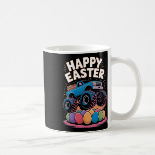 Caneca De Café Meninos Feliz Páscoa Caminhão Monstro Ovos de Pásc
