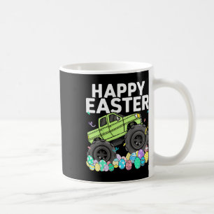 Caneca De Café Meninos Feliz Páscoa Caminhão Monstro Ovos de Pásc