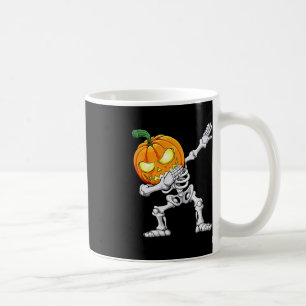 Caneca De Café Meninos Halloween Dabbing Skeleton Assustador Jack