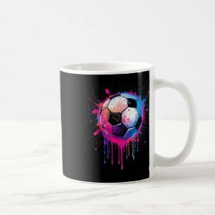 Caneca De Café Meninos Meninas Futebol Incrível Colorido Futebol