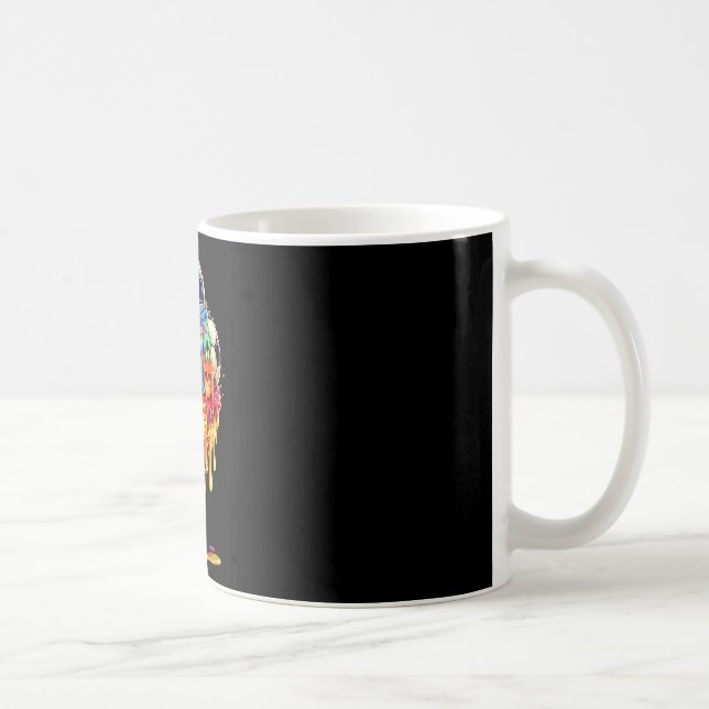 Caneca De Café Meninos Meninas Sorvete de Futebol com Confetes (Direita)