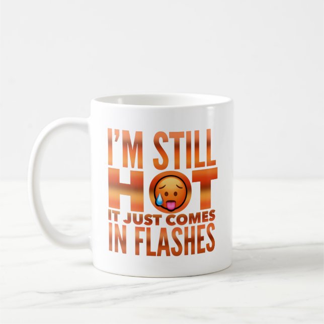 Caneca De Café Menopause Hot Flash Engraçado (Esquerda)
