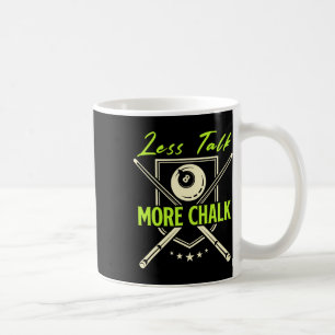 Caneca De Café Menos conversa Mais Piscina do Chalk Snooker Cue