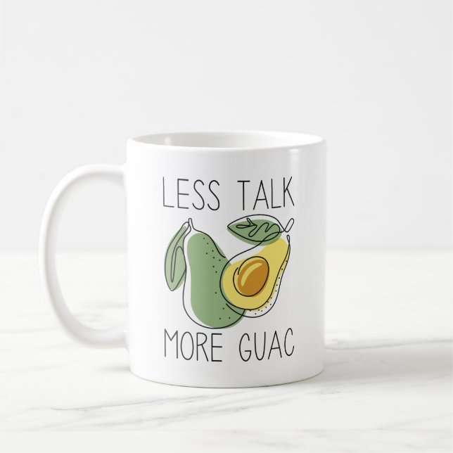 Caneca De Café Menos Conversar Mais Guac (Esquerda)