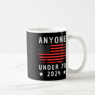 Caneca De Café Menos de 70 2024 Anti-Biden Anti Trump