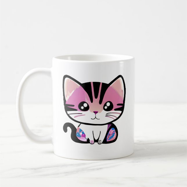 Caneca De Café Menos Pessoas, Mais Gatos (Esquerda)