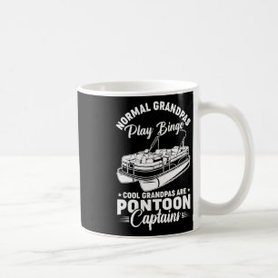 Caneca De Café Mens Barco Legal Avô São Pontoon Capitão Divertido