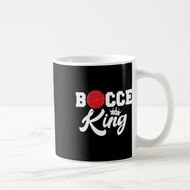 Caneca De Café Mens Bocce King Bocci Player - Lewn Ball Gam (Direita)