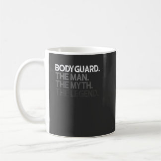 Caneca De Café Mens BodyGuarda Dando Ao Homem Mito A Lenda