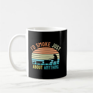 Caneca De Café Mens Carne Fumante Presente De CHURRASCO Retro De