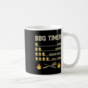 Caneca De Café Mens Churrasco Timer Funny Barbecue Grill Beer
