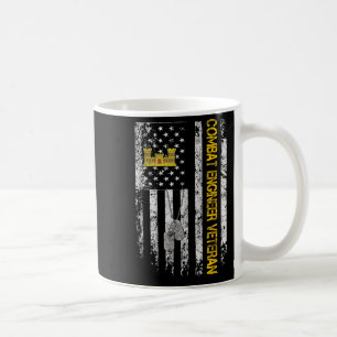 Caneca De Café Mens Combatem Engenheiro Veterano Camisa Vintage F