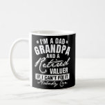 Caneca De Café Mens Dad Grandpa and a Retired Valuer Funny<br><div class="desc">Mens Dad Grandpa and a Retired Valuer Funny XmasFather's day Gift. Perfect gift for your dad,  mom,  papa,  men,  women,  friend and family members on Thanksgiving Day,  Christmas Day,  Mothers Day,  Fathers Day,  4th of July,  1776 Independent day,  Veterans Day,  Halloween Day,  Patrick's Day</div>