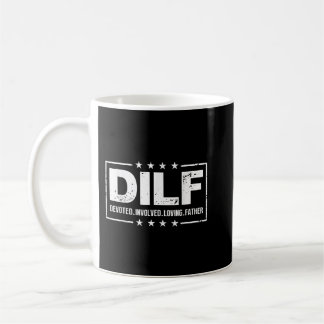 Caneca De Café Mens DILF Dedicados Envolvidos Adorando Pai Pai Pa