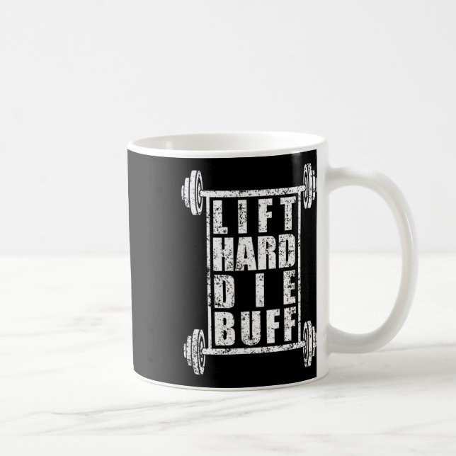 Caneca De Café Mens Elevante Duro Morrer Buff Workout Criança de  (Direita)