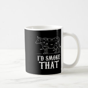 Caneca De Café Mens Eu Fumaria Aquele Churrasco De Vaca Grillmast