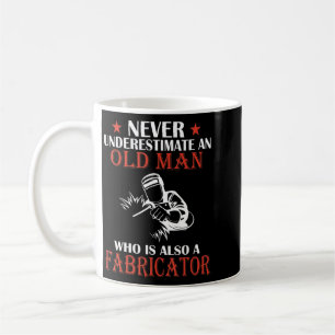 Caneca De Café Mens Ferret - Nunca subestime um homem com um Fer