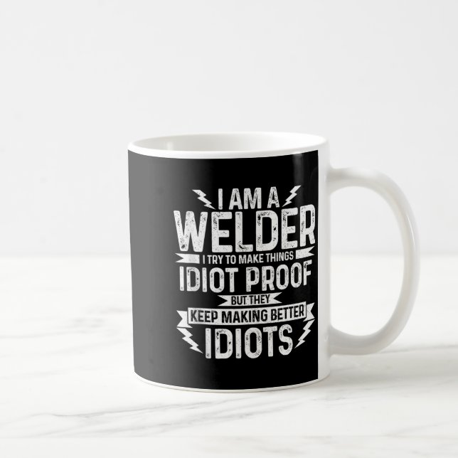 Caneca De Café Mens Funny Welder &amp; Apparel Tank Top  (Direita)