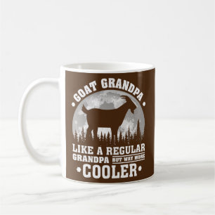 Caneca De Café Mens Goat Avô Funny Moon Vintage Goat
