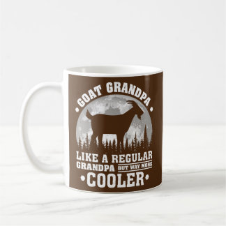 Caneca De Café Mens Goat Avô Funny Moon Vintage Goat