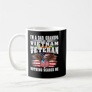 Caneca De Café Mens I'm A Dad Grandpa And Vietnam Veteran - Nothi