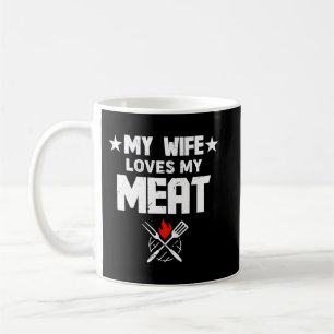 Caneca De Café Mens Minha Esposa Ama Meu Amor De CHURRASCO Engraç