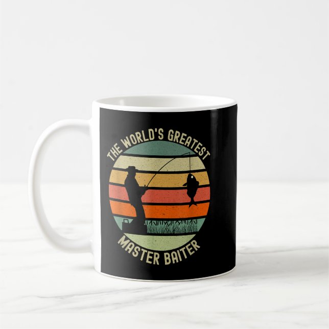 Caneca De Café Mens o maior peixe mestrado de baiter (Esquerda)