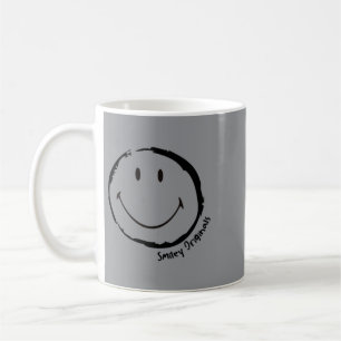 Caneca De Café Mens Originais Happy Face Ink Sch Preto
