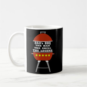 Caneca De Café Mens Pai Barbecue Grelha o Homem Mama Lenda Engraç
