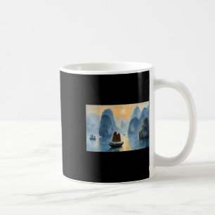 Caneca De Café Mens - Paisagem Cênica do Vietnã Ha Long Bay Desig