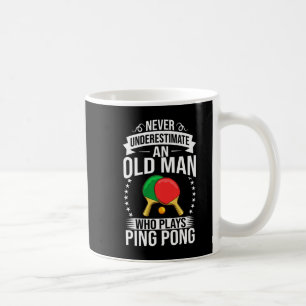 Caneca De Café Mens Ping Pong - Tênis Jogador de Mesa Balls Ga