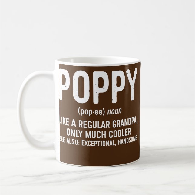 Caneca De Café Mens Poppy Definição Como Um Avô Normal (Esquerda)