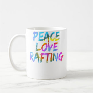 Caneca De Café Mens Rafting Outfit Spruch Raftingboot Peace Love