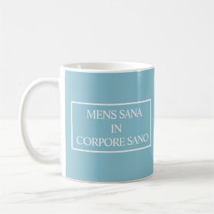 Caneca De Café Mens Sana No Cabo Sano Mug - Turquesa