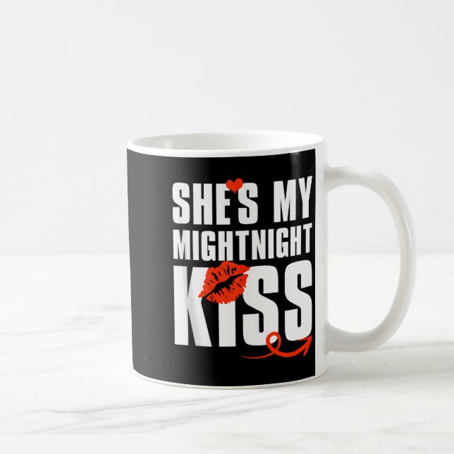 Caneca De Café Mens She's My Midnight Kiss Happy New Year Matchin (Direita)