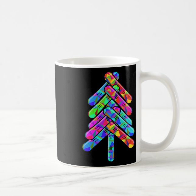 Caneca De Café Mens Snowboard Mountain Pine Tree Snowboard Lov (Direita)