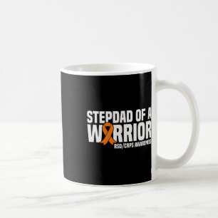 Caneca De Café Mens Stepdad De Um Guerreiro Laranja Fita Aw