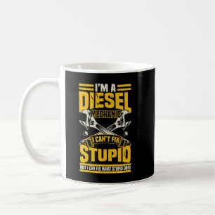 Caneca De Café Mens Trucker Diesel Mecânico Não Consigo Corrigir