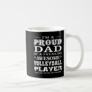 Caneca De Café Mens Voleibol Sou um orgulhoso presente de Pai de