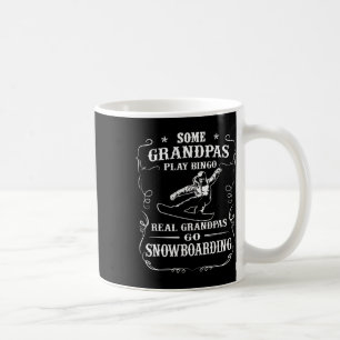 Caneca De Café Mens Vovô Jogam Bingo Real Vovô Vão Sno