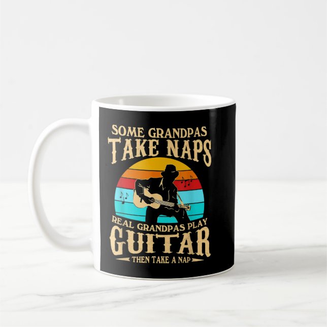 Caneca De Café Mens Vovô Levam Naps Verdadeiros Jogam Gui (Esquerda)