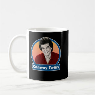 Caneca De Café Mens Womens Conway Retro Twitty Style Design Engra