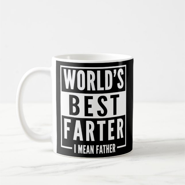 Caneca De Café Mens World's Best Farter I Mean Padres (Esquerda)