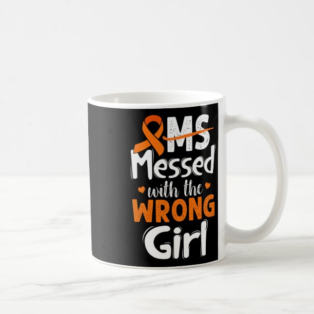 Caneca De Café Mensado Com A Vestida Errada Laranja (Direita)