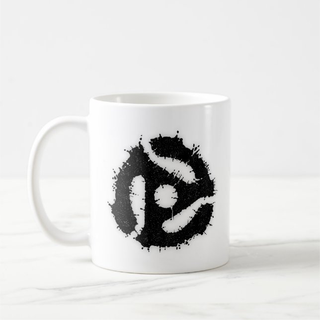 Caneca De Café Mensagem B/W 45 Inserir (Esquerda)